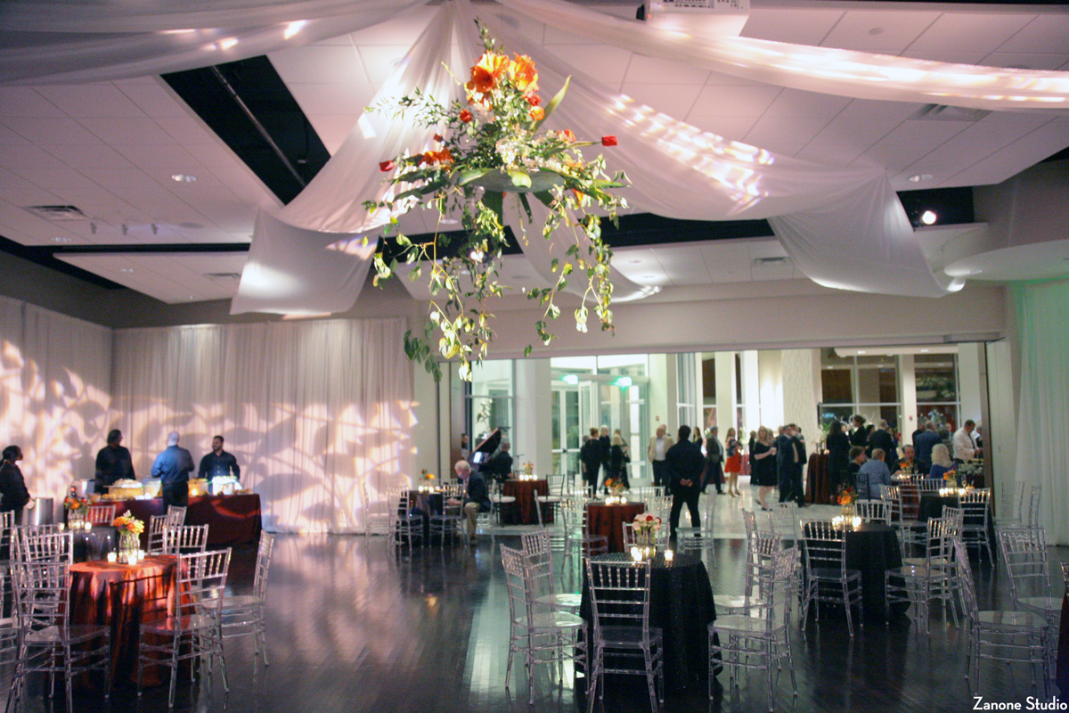 Reception Hall set up for wedding reception